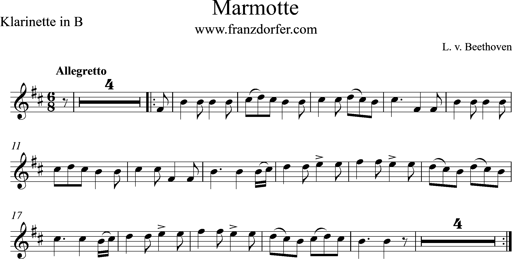 Marmorette- Clarinet