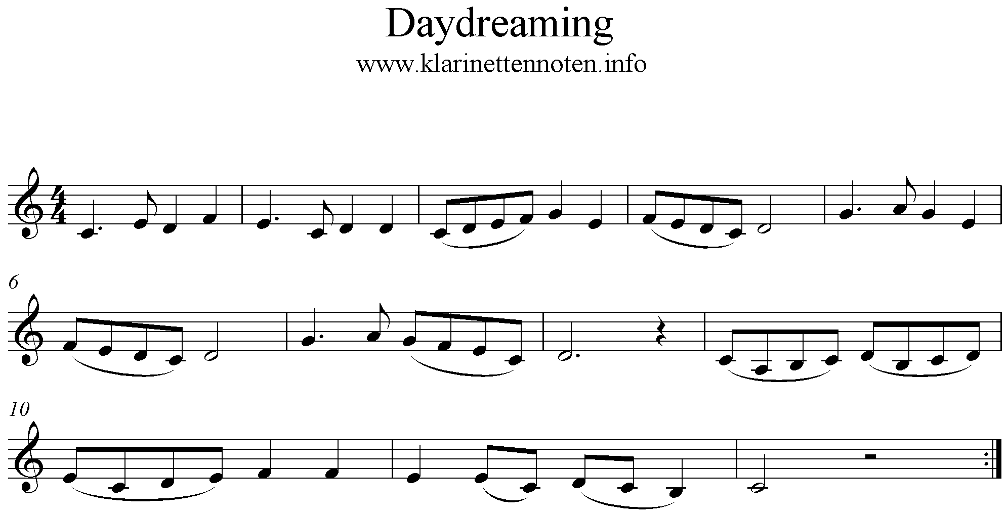 Etude de Clarinet Beginner