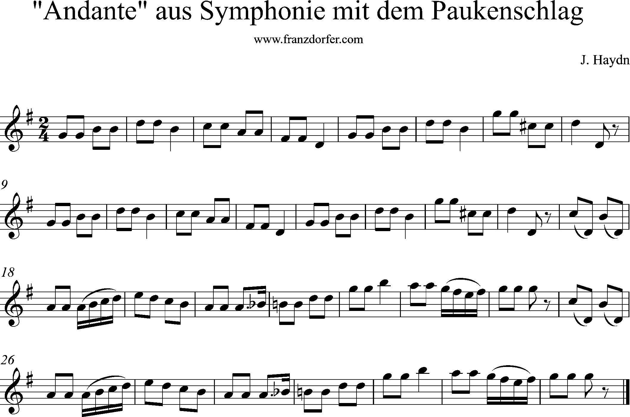 Sinfonie Mit Dem Paukenschlag Sinfonie Mit Dem Paukenschlag