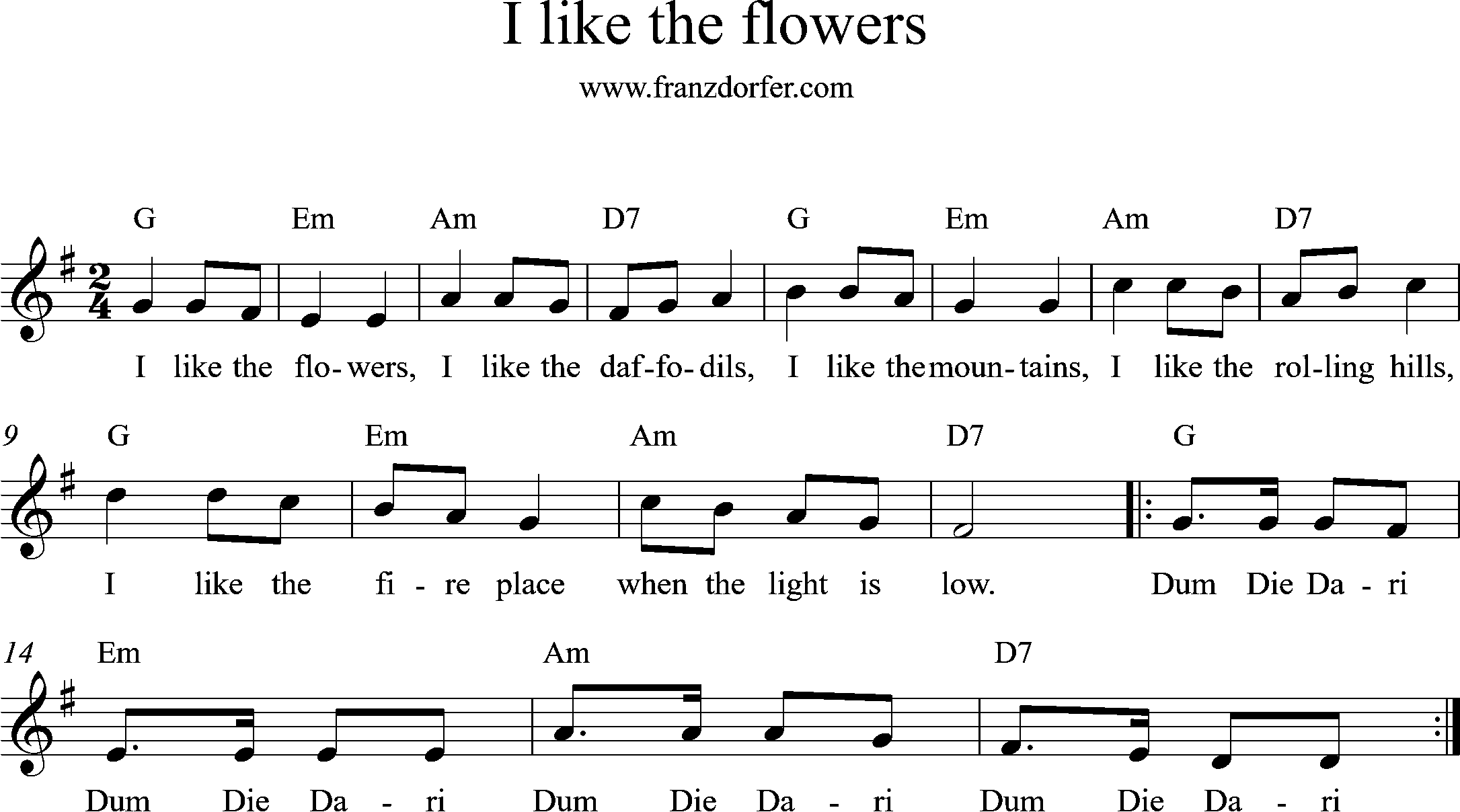 i like the flowers f-major