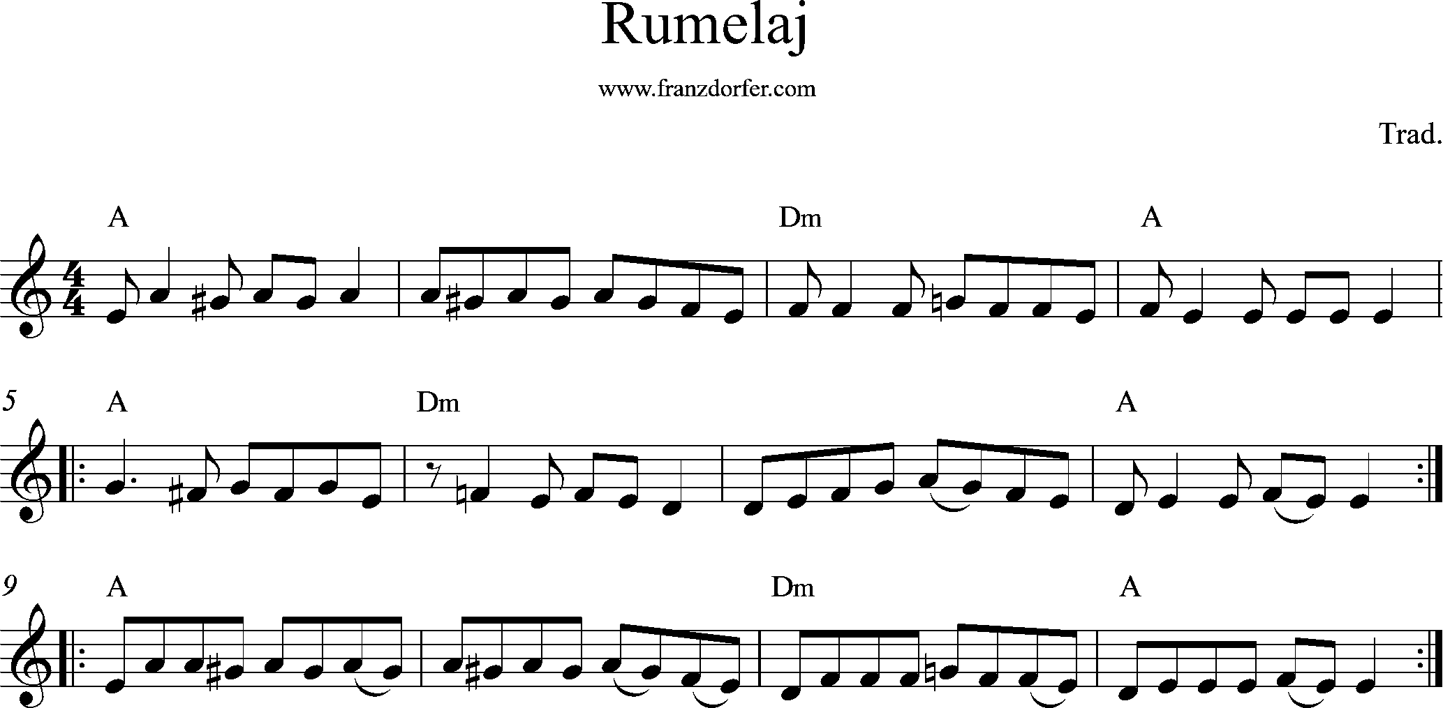 sheetmusic rumelaj