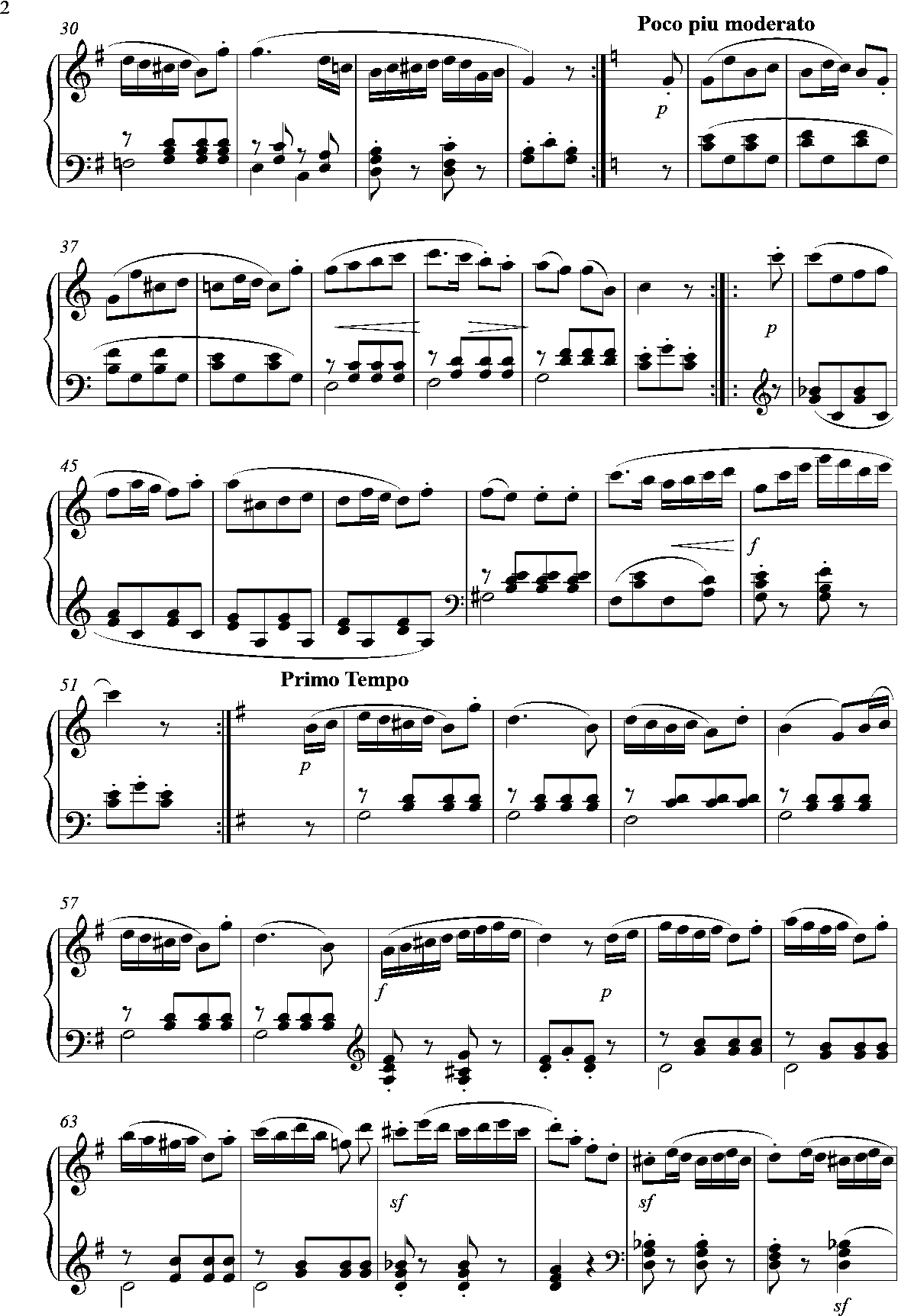 klaviernoten, Rondo in G-Diabelli, page002