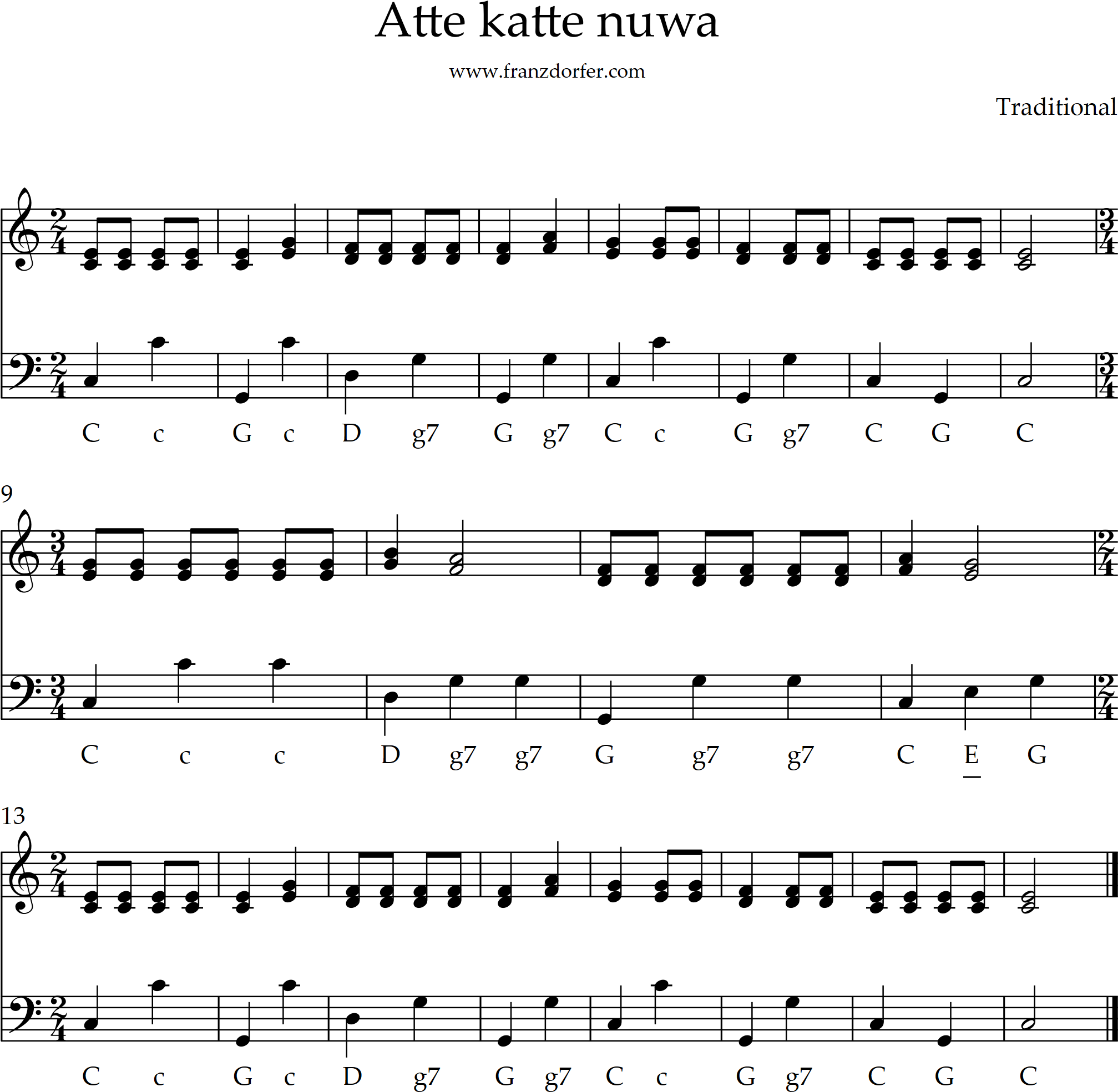 atte katte nuwa