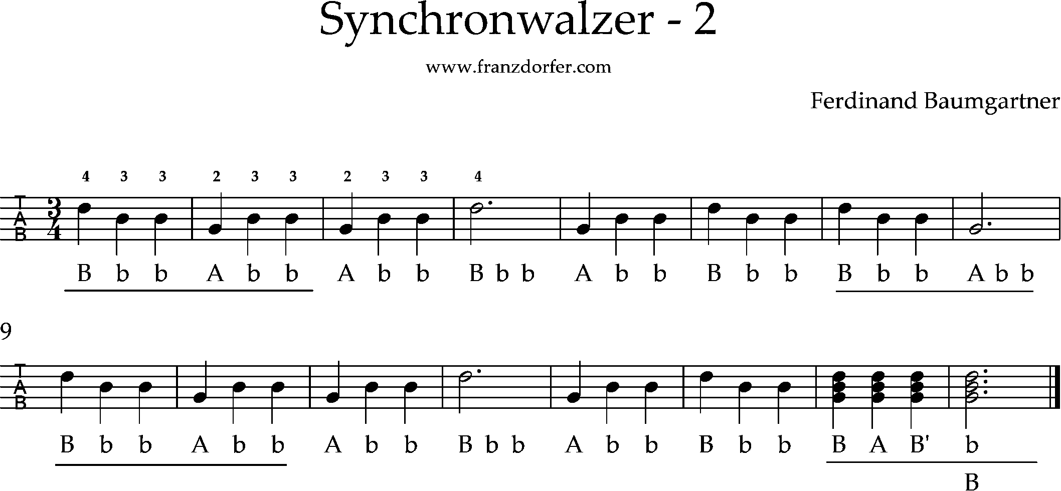 steirische harmonika lernen, Synchronwalzer-2