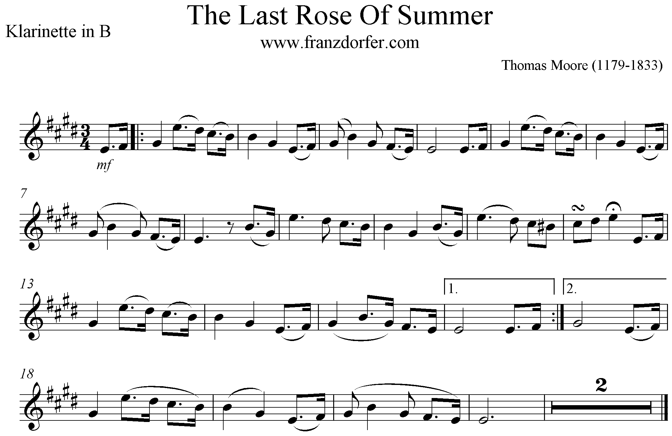 The Last Rose Of Summer