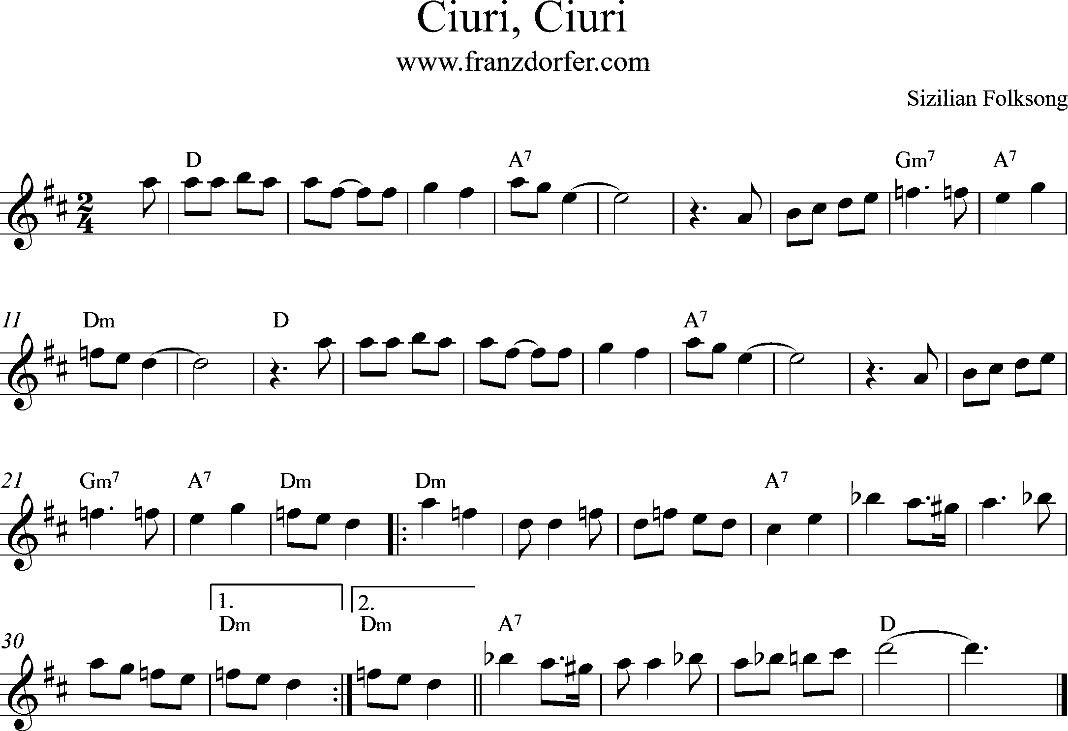 clarinet, Ciuri Ciuri