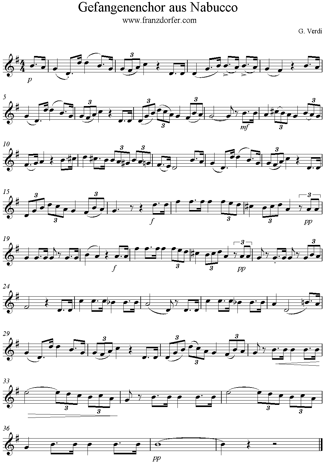 va pensiero-Sheetmusic