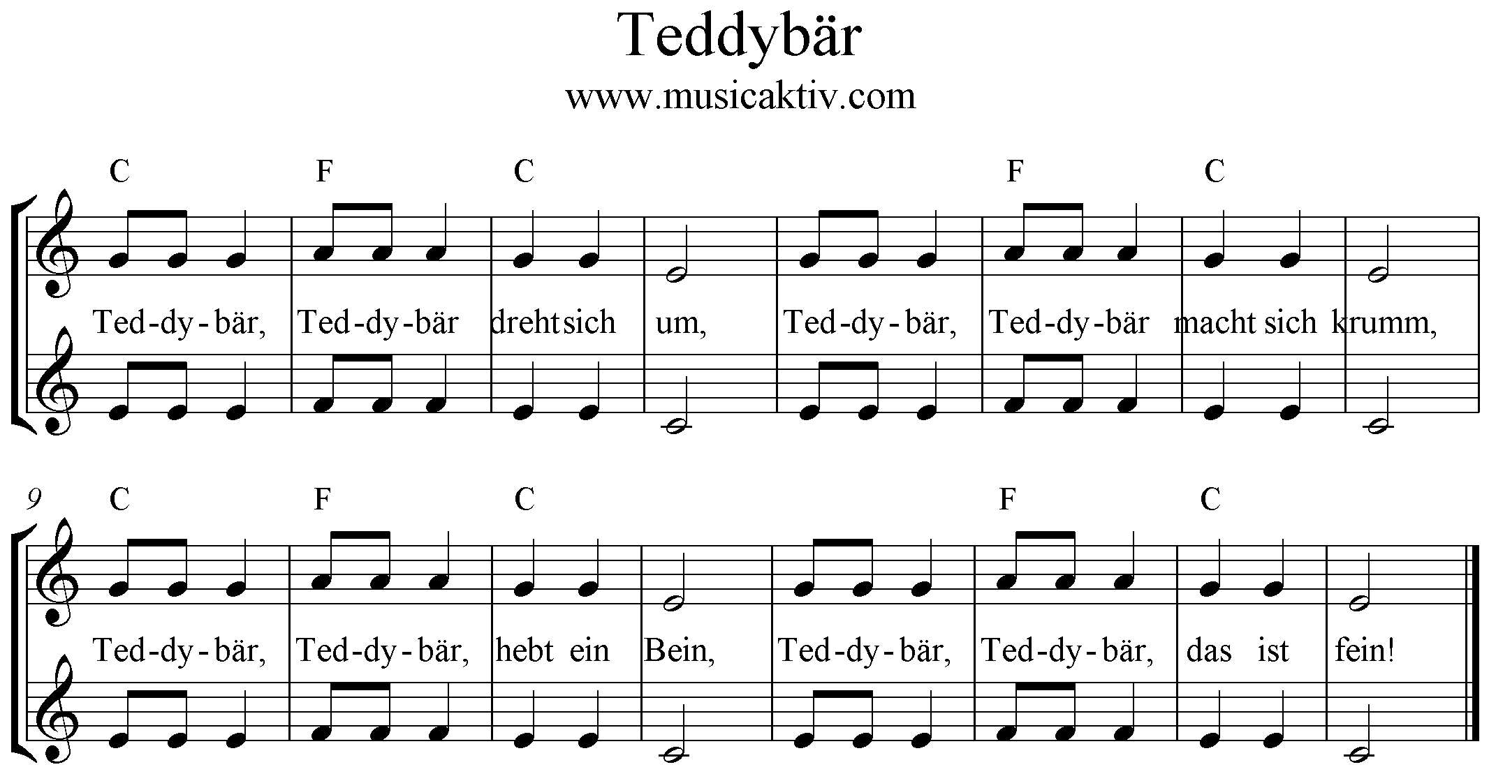 c-Dur, Teddybär