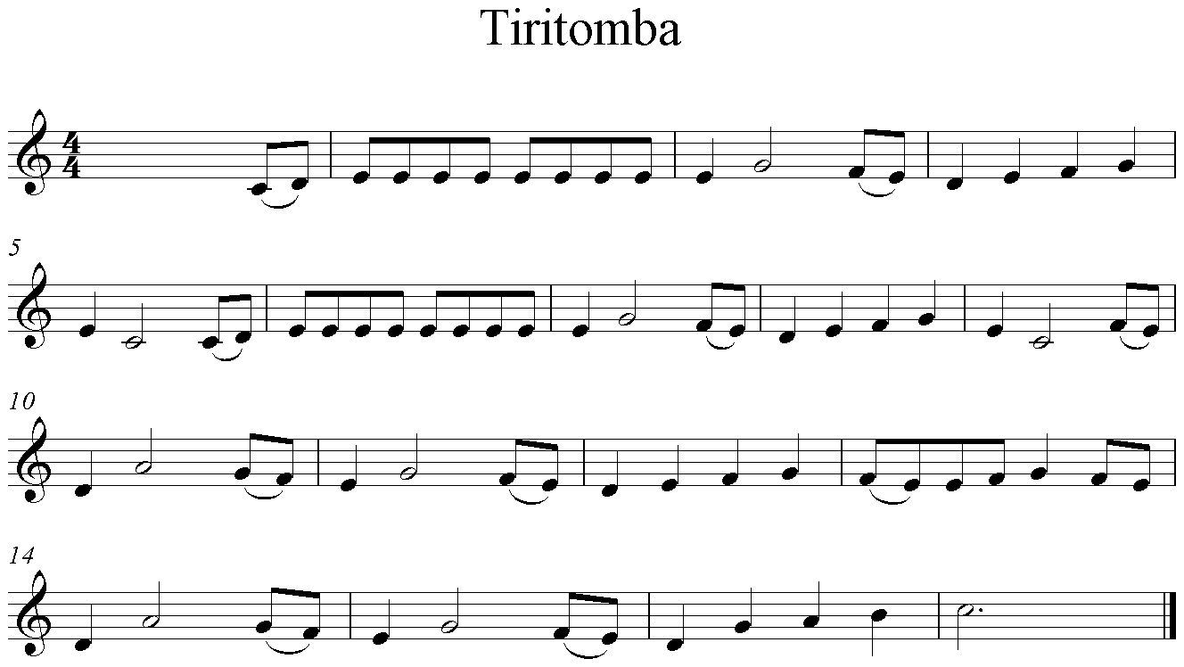 Noten Tiritomba